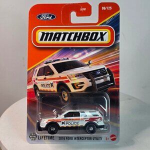 Matchbox 2016 Ford Interceptor Utility Police SUV